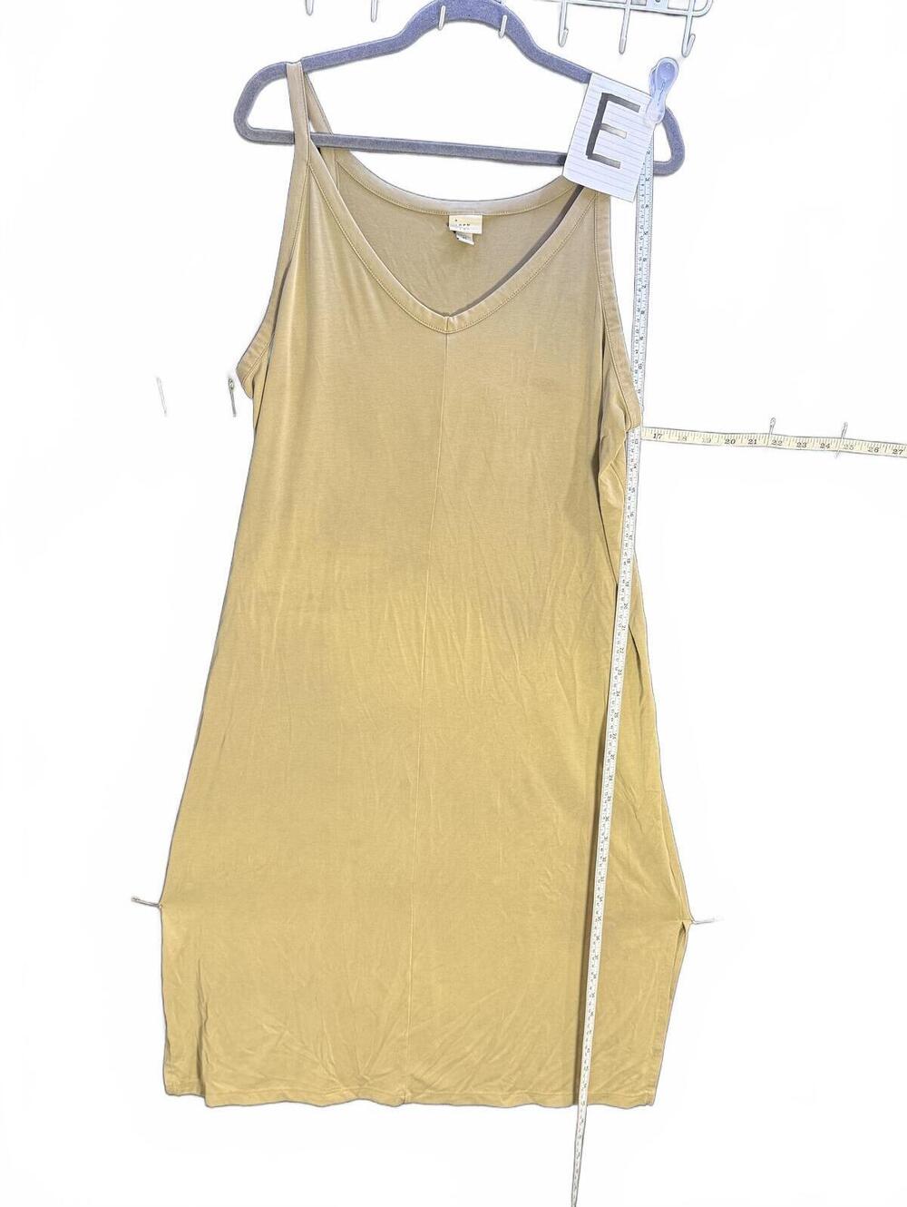 A New Day Sleeveless V Neck Midi Dress Beige XL
